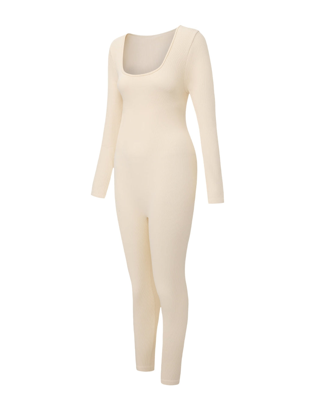 Ribbed Square Neck Jumpsuit